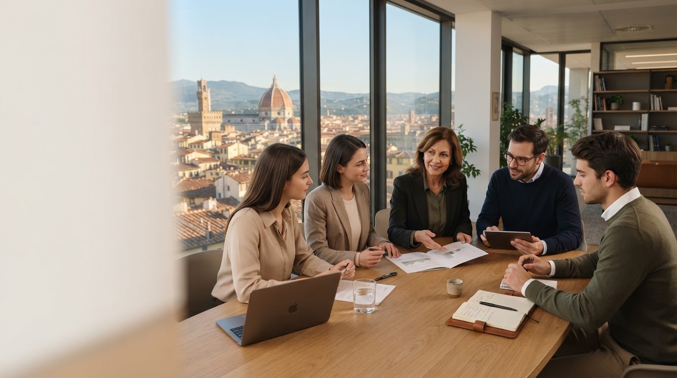 Vertice Fondivo - professionista che analizza dati finanziari puliti su un tablet in un ambiente luminoso